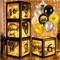 Graduation Decorations 2026-Graduation Party Decorations,Graduation Balloons Boxes(4PCS) with LED Light Strings & Letters 2026 GRAD So Proud of You,Party Favors For Any Grades Class.